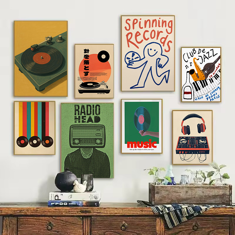 Japanese Lifestyle Home - Plakat w stylu retro japońskim z