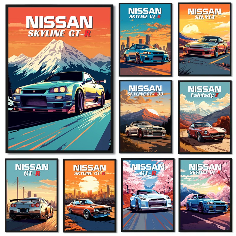Japanese Lifestyle Home - Retro Japoński Klasyczny Samochód Sportowy z