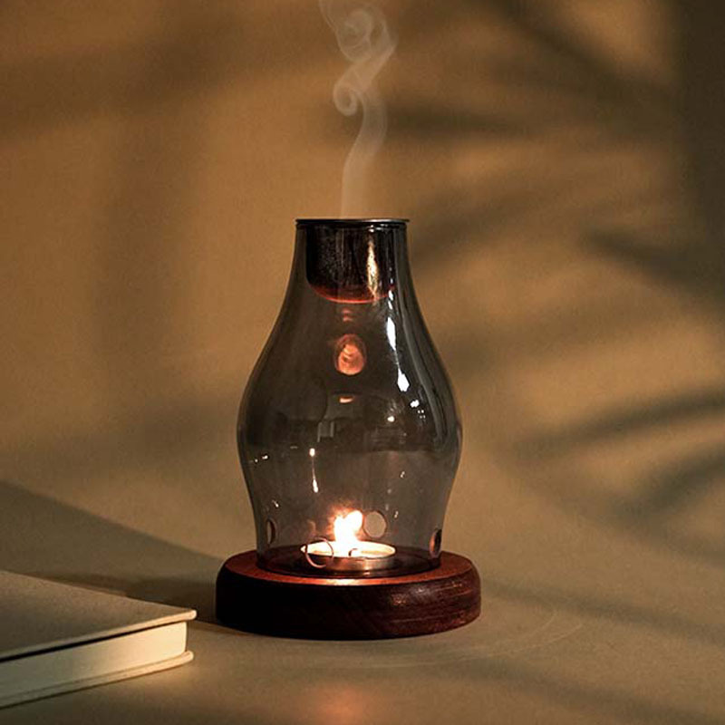 Japanese Candle Wax - Szklany świecznik w stylu japońskim Lampa