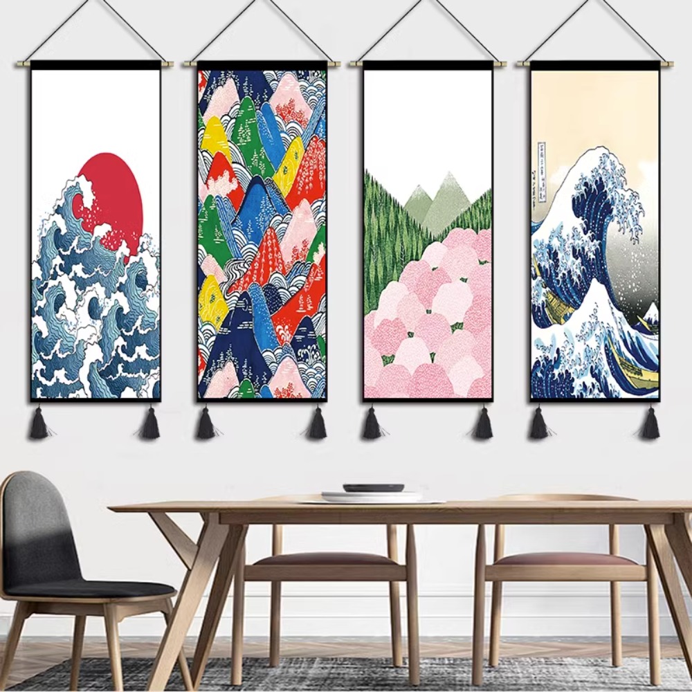 Japanese Living Lifestyle - Wiszące obrazy w stylu japońskim Gobeliny,