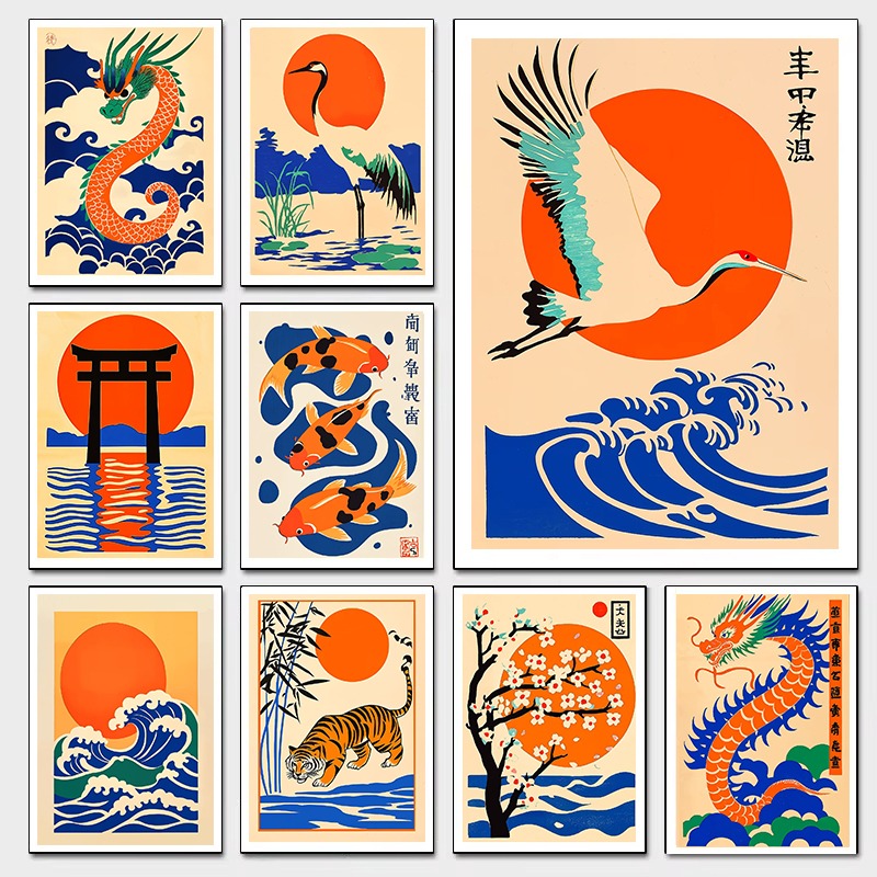 Retro Japońskie Ilustracje Obr – Japanese Living Lifestyle recenzja i cena