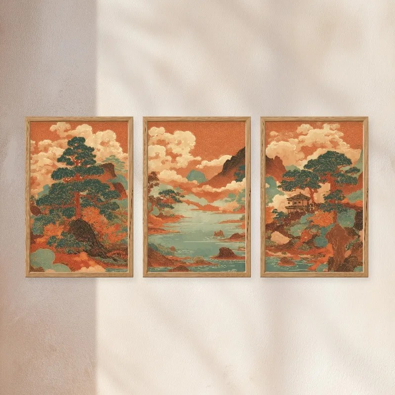 3 szt. Vintage Japońskie Ukiyo – Japanese Living Lifestyle recenzja i cena