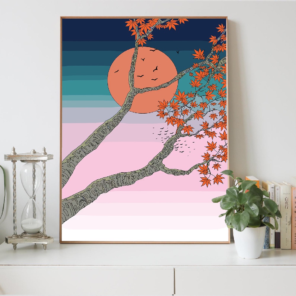 Japoński pejzaż górski z księż – Japanese Lifestyle Home recenzja i cena